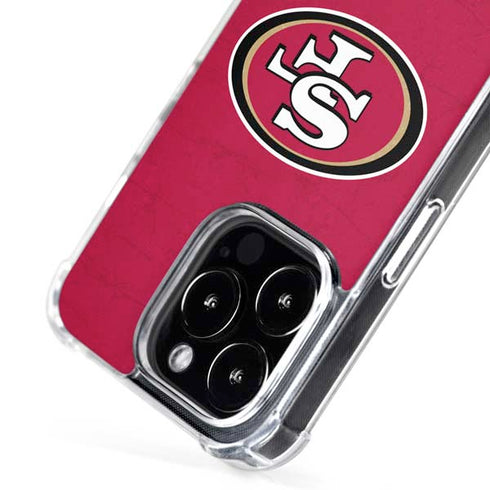 NFL San Francisco 49ers Distressed iPhone 16 Pro MagSafe Case